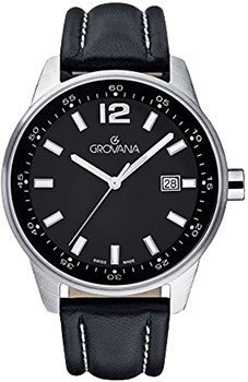 

Швейцарские наручные мужские часы Grovana 7015.1537. Коллекция Retrograde