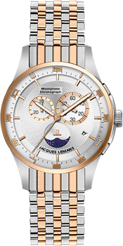 

fashion наручные мужские часы Jacques Lemans 1-1447G. Коллекция Moonphase