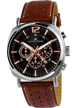 

fashion наручные мужские часы Jacques Lemans 1-1645K. Коллекция Lugano