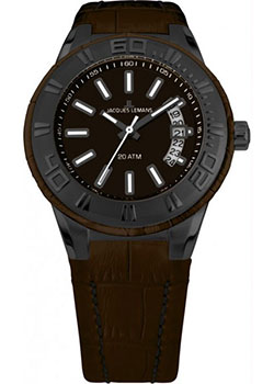 

fashion наручные мужские часы Jacques Lemans 1-1770K. Коллекция Miami