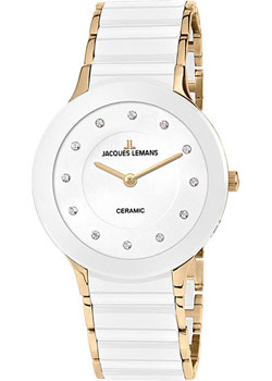 

fashion наручные женские часы Jacques Lemans 1-1856G. Коллекция Ceramic