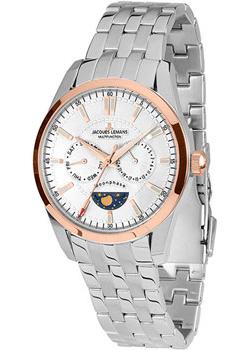 Jacques Lemans Часы Jacques Lemans 1-1901G. Коллекция Moonphase часы chanel j12 moonphase 38mm