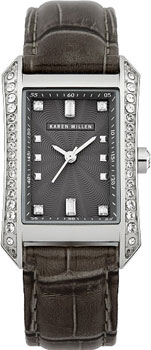 

fashion наручные женские часы Karen Millen KM111B. Коллекция Rectangular