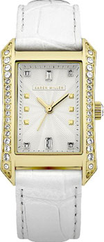 

fashion наручные женские часы Karen Millen KM111WG. Коллекция Rectangular