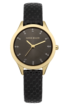 

fashion наручные женские часы Karen Millen KM127B. Коллекция Snake