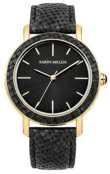

fashion наручные женские часы Karen Millen KM137B. Коллекция Snake