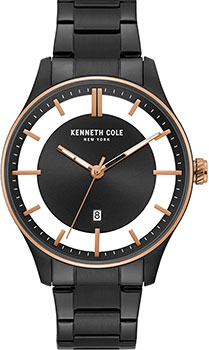 

fashion наручные мужские часы Kenneth Cole KC50919001. Коллекция Transparent