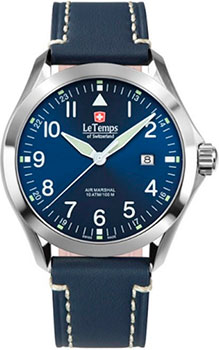 Швейцарские наручные  мужские часы Le Temps LT1040.03BL17. Коллекция Air Marshal - фото 1