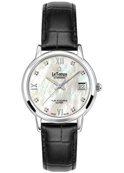 Швейцарские наручные  женские часы Le Temps LT1088.05BL01. Коллекция Flat Elegance Lady - фото 1