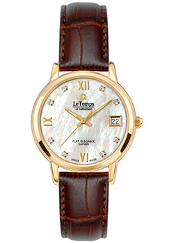 Швейцарские наручные  женские часы Le Temps LT1088.85BL62. Коллекция Flat Elegance Lady - фото 1