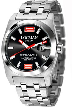 

fashion наручные мужские часы Locman 020500BKNRD0BR0. Коллекция STEALTH