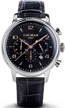fashion наручные  мужские часы Locman 0254A01R-00BKRG2PK. Коллекция 1960 - фото 1