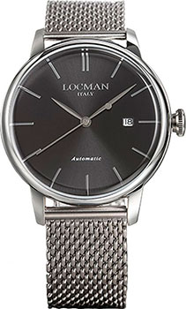 

fashion наручные мужские часы Locman 0255A01A-00BKNKB0. Коллекция 1960 Automatic