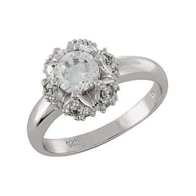 

Серебряное кольцо 100885
