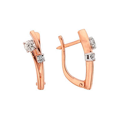 

Золотые серьги 104705