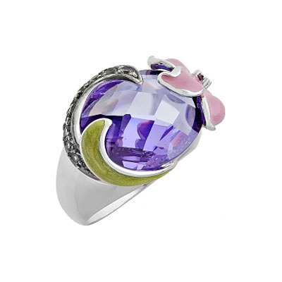

Серебряное кольцо 108576