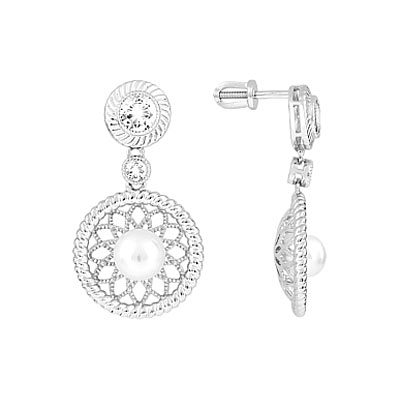 

Серебряные серьги 112722