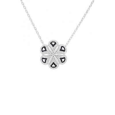 

Серебряное колье 115294
