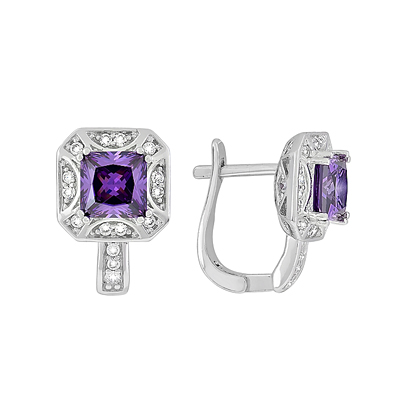

Серебряные серьги 119097