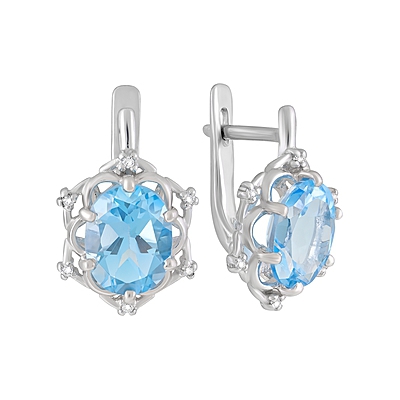 

Серебряные серьги 123230