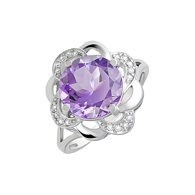 

Серебряное кольцо 124647