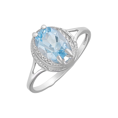 

Серебряное кольцо 124649