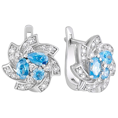 Серебряные серьги Ювелирное изделие 127742
