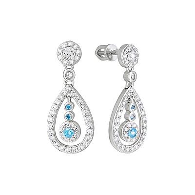 Серебряные серьги Ювелирное изделие 127756