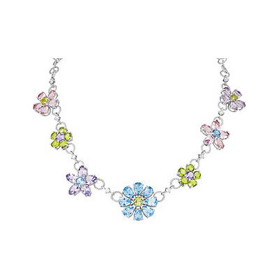 

Серебряное колье 133229