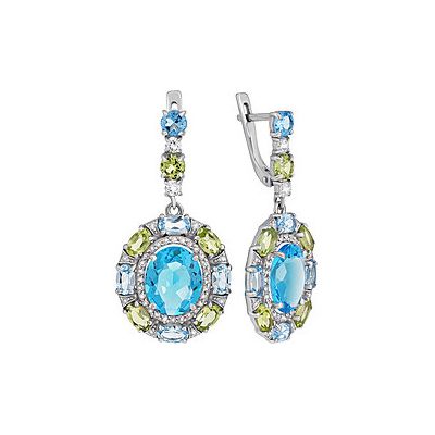 

Серебряные серьги 133401