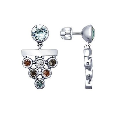 

Серебряные серьги 163064