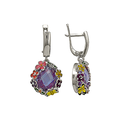 Серебряные серьги Ювелирное изделие 70866