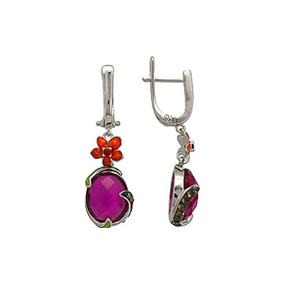 Серебряные серьги Ювелирное изделие 70900