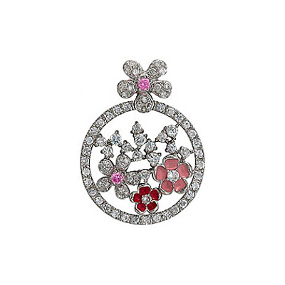 Серебряный подвес Ювелирное изделие 75091