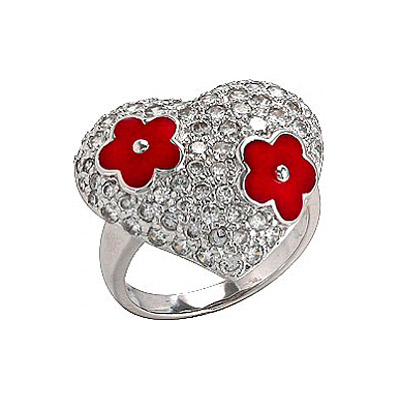 

Серебряное кольцо 75136