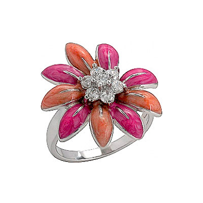 

Серебряное кольцо 75138