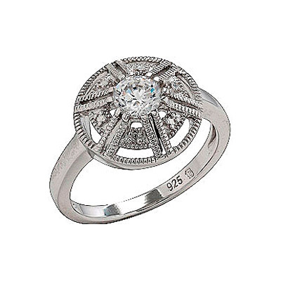 

Серебряное кольцо 75162
