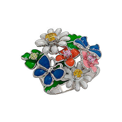 

Серебряное кольцо 75164