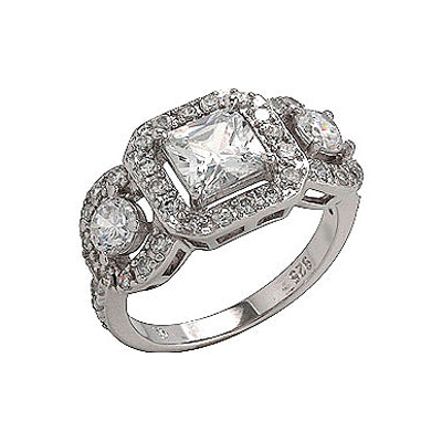 

Серебряное кольцо 75180