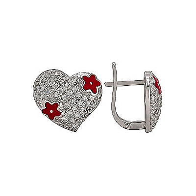 

Серебряные серьги 75205