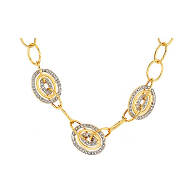 

Серебряное колье 80322