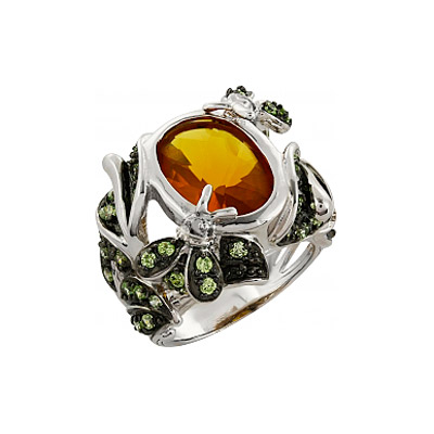 

Серебряное кольцо 96592