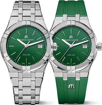 

Швейцарские наручные мужские часы Maurice Lacroix AI1108-SS00F-630-D. Коллекция Aikon