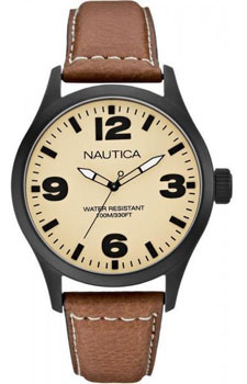 

Швейцарские наручные мужские часы Nautica A13616G. Коллекция Leather