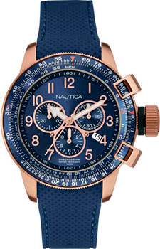 

Швейцарские наручные мужские часы Nautica NAI28500G. Коллекция Chrono