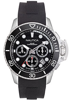 

Швейцарские наручные мужские часы Nautica NAPBSC904. Коллекция Bayside Chrono Solar