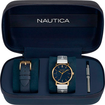 

Швейцарские наручные женские часы Nautica NAPCGS008. Коллекция Coral Gables
