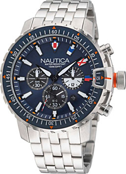 Швейцарские наручные  мужские часы Nautica NAPICF015. Коллекция Icebreaker Cup Chrono Box Set - фото 1