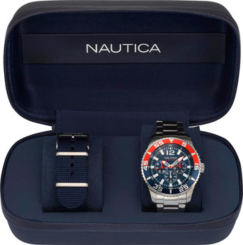 

Швейцарские наручные мужские часы Nautica NAPWHC002. Коллекция White cap
