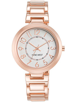 

fashion наручные женские часы Nine West 1892SVRG. Коллекция Female Collection